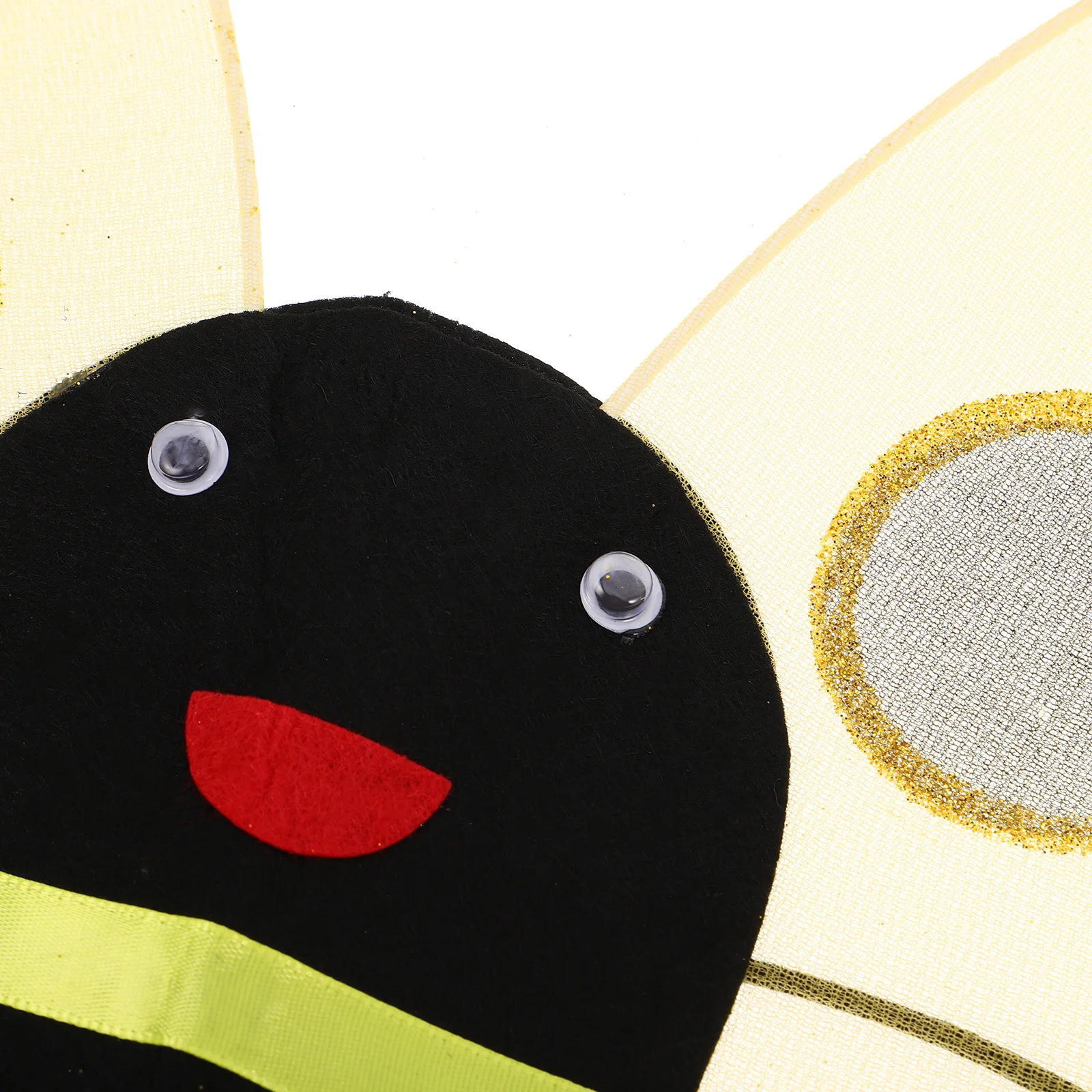 1Set Kids Bee Costume Kit Yellow Outfit Wings Headband Fairy Wand Birthday Party Pretend Play Dress Up Bee Costume Toddler