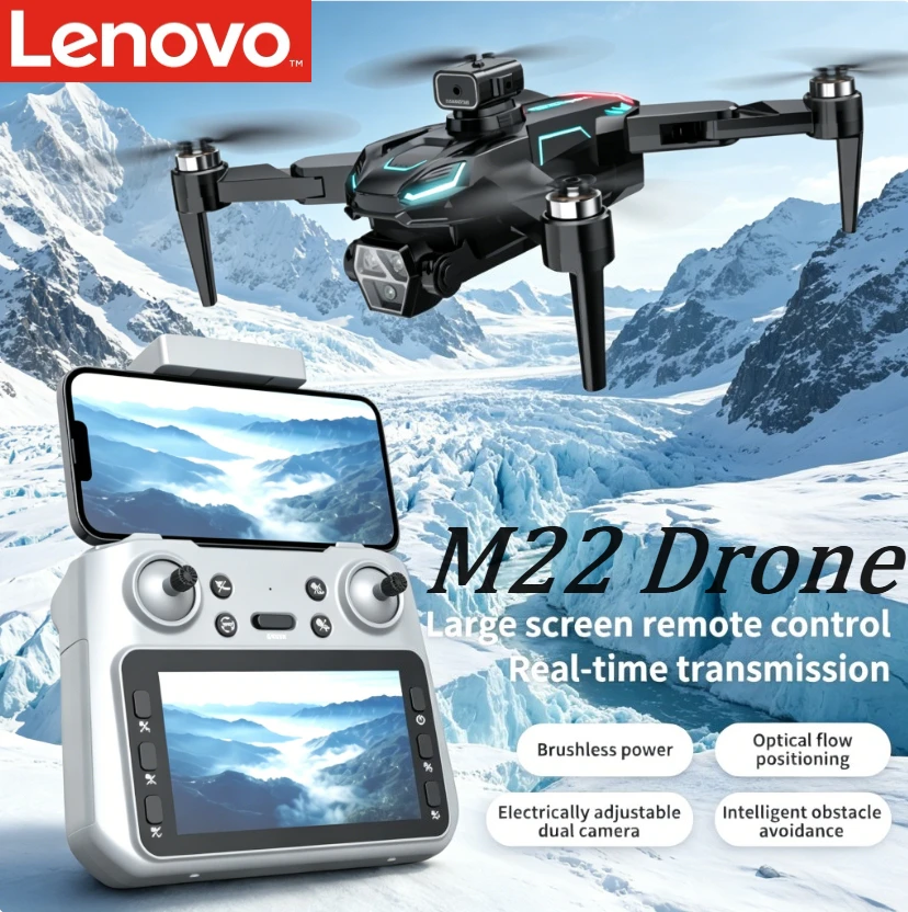 

Lenovo M22 Foldable Quadcopter 8K Ultra HD Camera 4.3" Smart Controller Brushless Motor Optical Flow Positioning 4K Aerial Drone