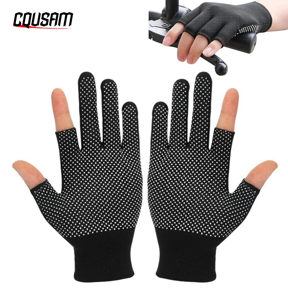 

1Pair Lightweight Men and Women Half-Finger Slip Breathable Fingerless Work Gloves Construction Nylon Fitness Cycling Motorcycle
