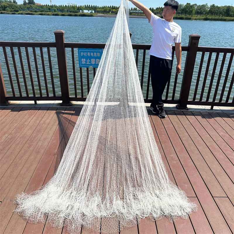 

Double Knot Nylon Casting Net Wheel with Wire Disc Net