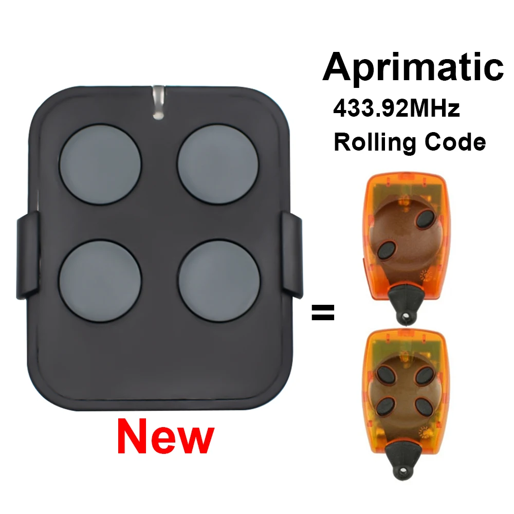 

For APRIMATIC TR2 TR4 Gate Remote Control 433.92MHz Rolling Code Garage Door Opener Keychain