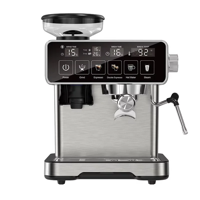 20 Bar Stainless Steel Espresso Coffee Machine Programmable Touch Screen for Espresso/Latte/Cappuccino Electric Household Hotel