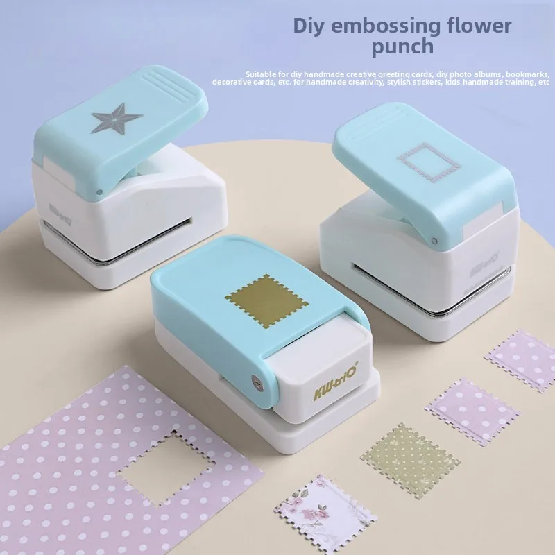 Fromthenon DIY Craft 3D Star Stamp Embosser Punch DIY Craft Tool Stamp Stamp for Scrapbooking Handmade Greeting Card Making Tool