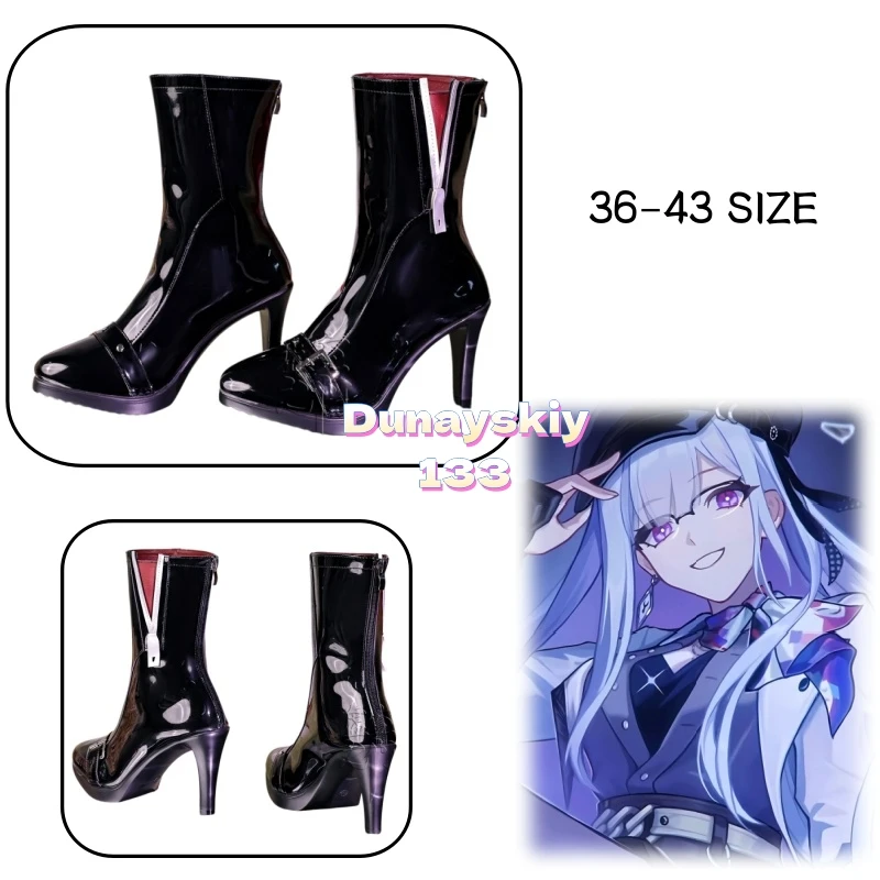 

Nihilux Cosplay Shoes Honkai Star Rail PU Leather Boots Game Halloween Costume for Women