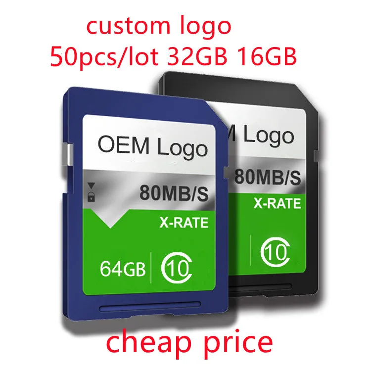 Bộ 50 CID OEM LOGO 16GB 32GB 4GB Làm CID SD Thẻ Nhớ 64GB Cao Cấp tốc Độ Tùy Chỉnh Cao Cấp Kỷ Lục CID Bản Đồ Hàng Hải