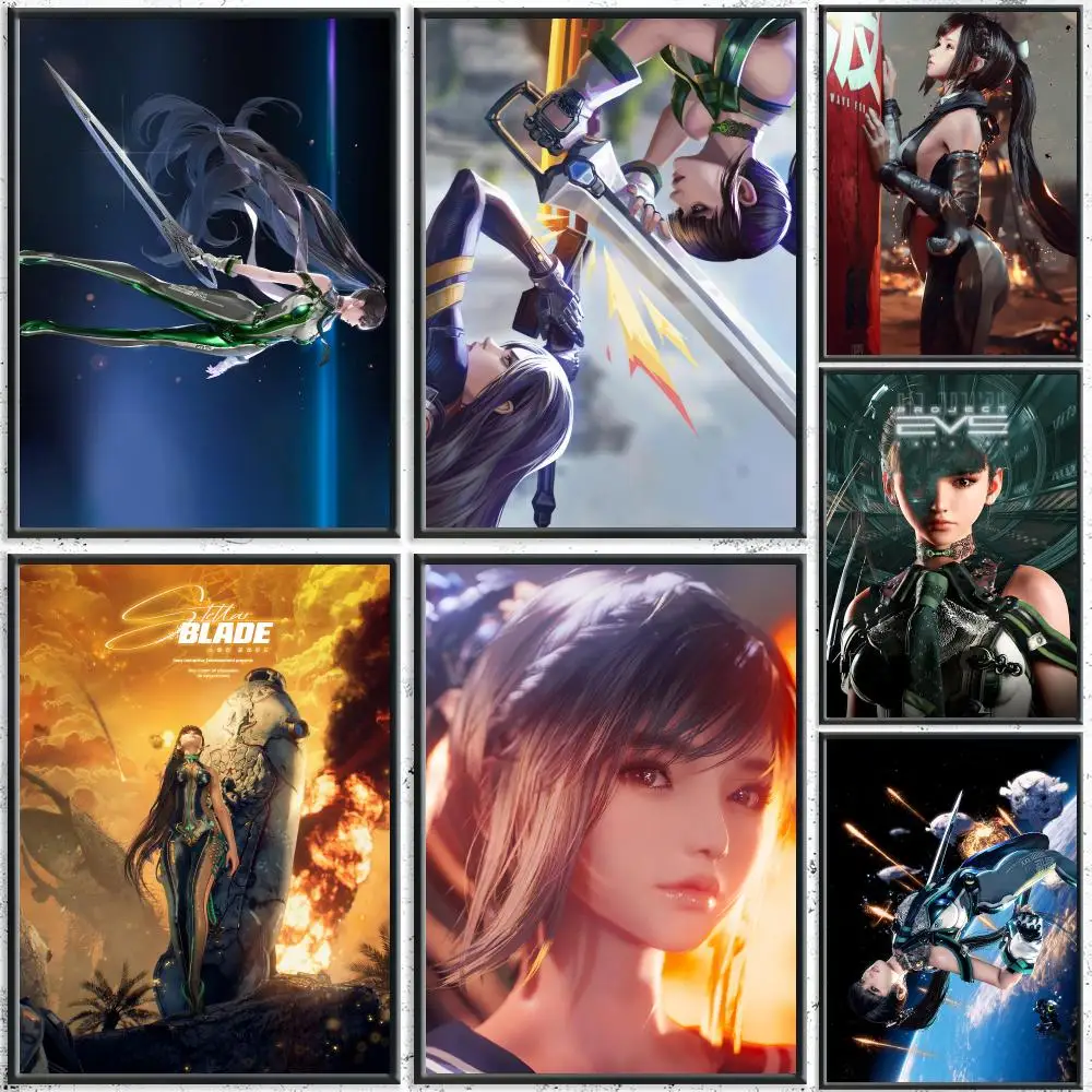 Trending Game S-Stellar BladeS Poster HD Self-Adhesive No Residue After Removal Ideal for All Kinds of Wall Decor