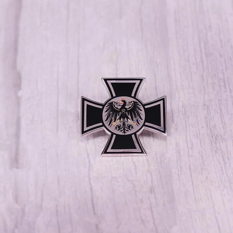 1 قطعة هدية وطنية شعبية الألمانية النسر التلبيب دبوس كايزر فيلهلم معركة العلم الحرب البروسية شارة بدبوس جودة عالية #1