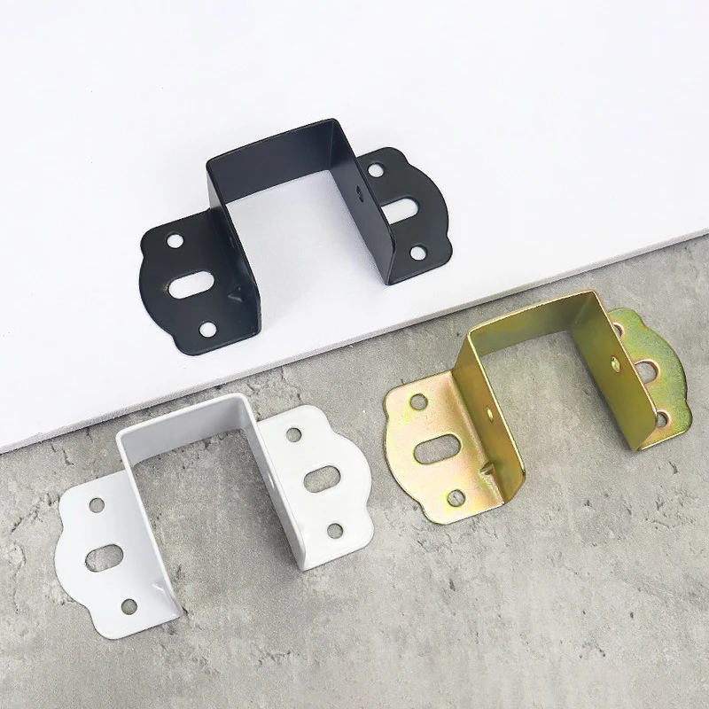 Thicken bed hinges Hook Corner Code Furniture Hardware Accessories Bed Beam Support Metal Stand Wooden fixed Connector