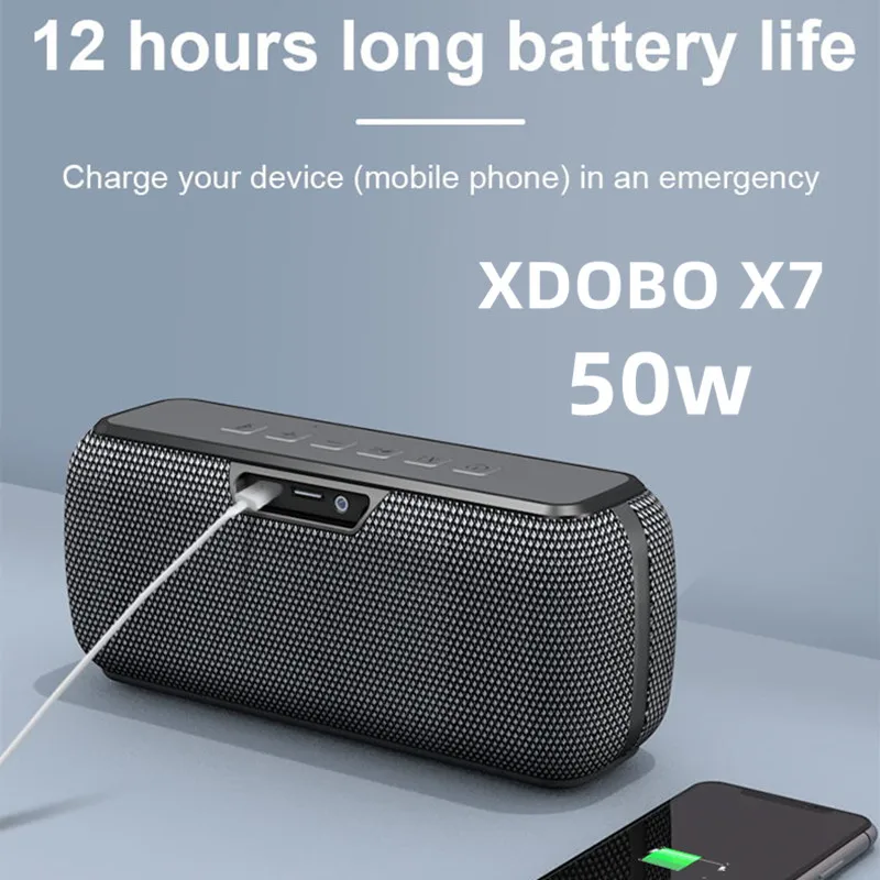 

Bluetooth-Колонка XDOBO X7, 50 Вт, IPX5, водостойкая