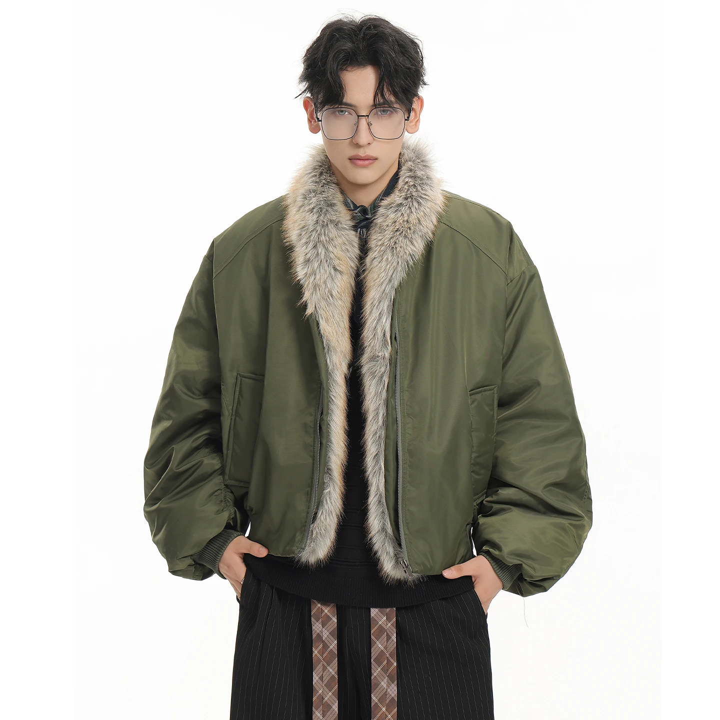 2025 inverno masculino novo estilo americano destacável jaqueta parkas masculino elegante na moda outerwear casacos masculino bonito moda parkas