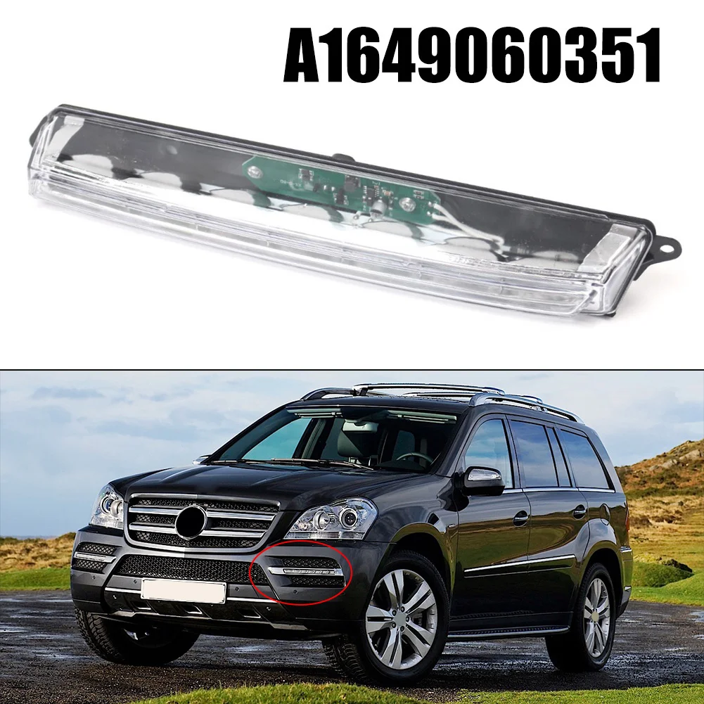 Vehicle Safety Lighting Black LED Daytime Running Light Daytime Running Light For Car X166 X164 W166 Quick Installation Features