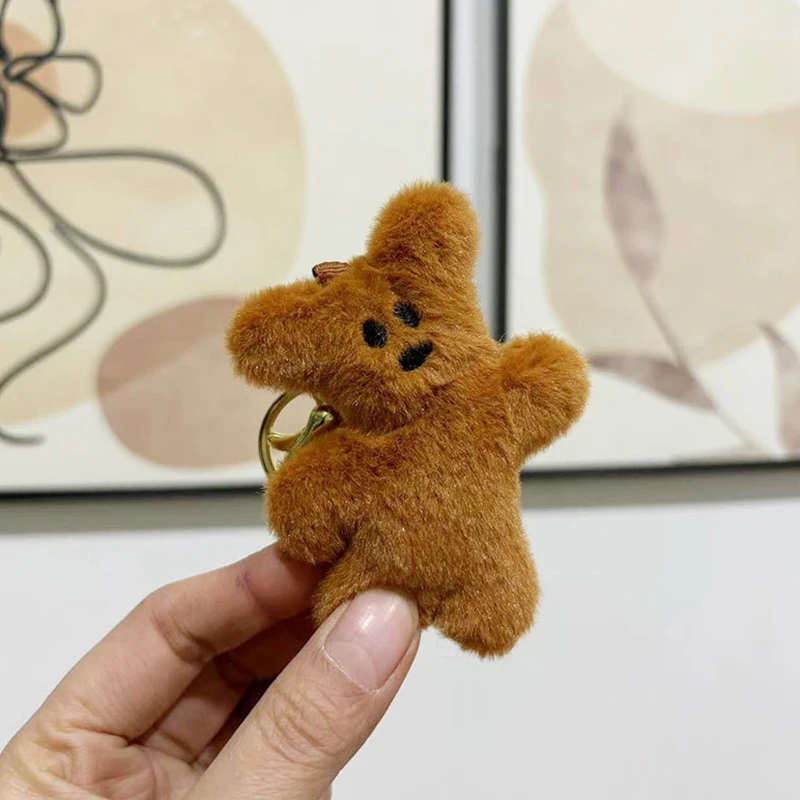 Mr. Bear 키체인 스퀴크, 귀여운 패션 봉제 인형 장난감 펜던트, 자동차 전화 가방 장식품, 장신구, 여성 선물