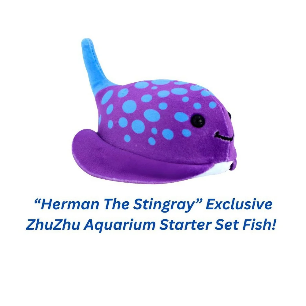 Aquarium Starter Set with Exclusive Blue Stingray Interactive Playful Building Adventure Kids Ages 4 and Up Fun Customizable
