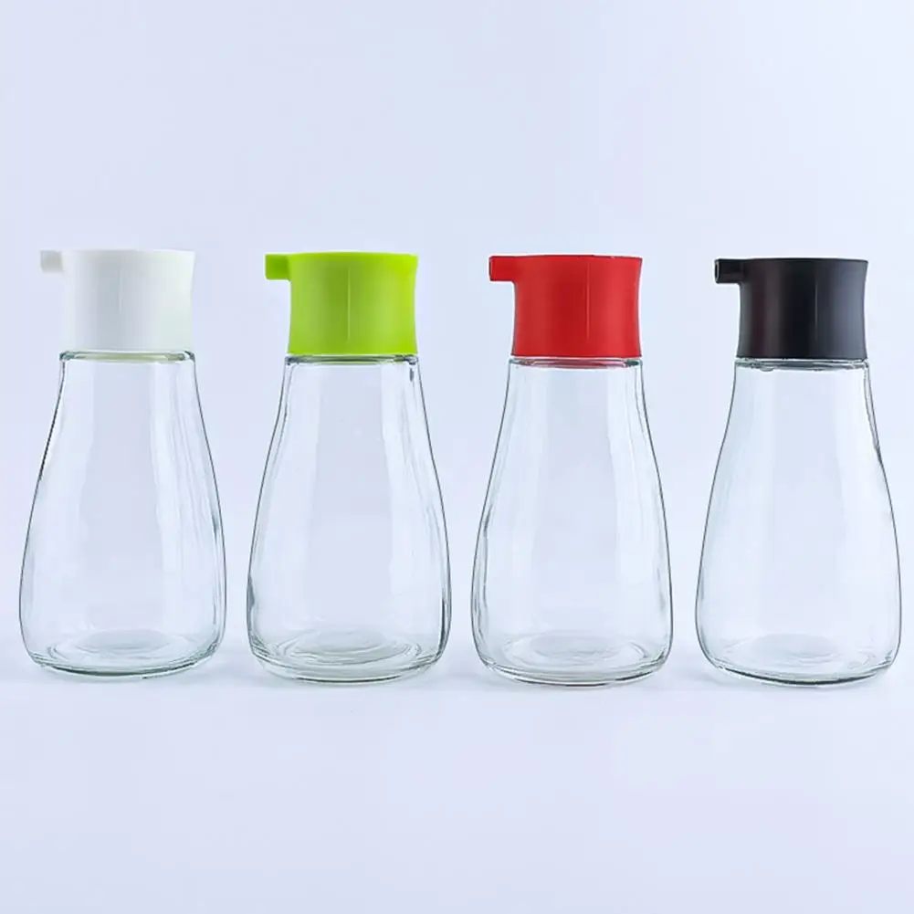 150ml Glass Oil Vinegar Dispenser With No-Drip Pour Spout Clear Oil Sprayer For Soy Sauce Cooking Oil Wide Mouth Kitchen Tool view 4