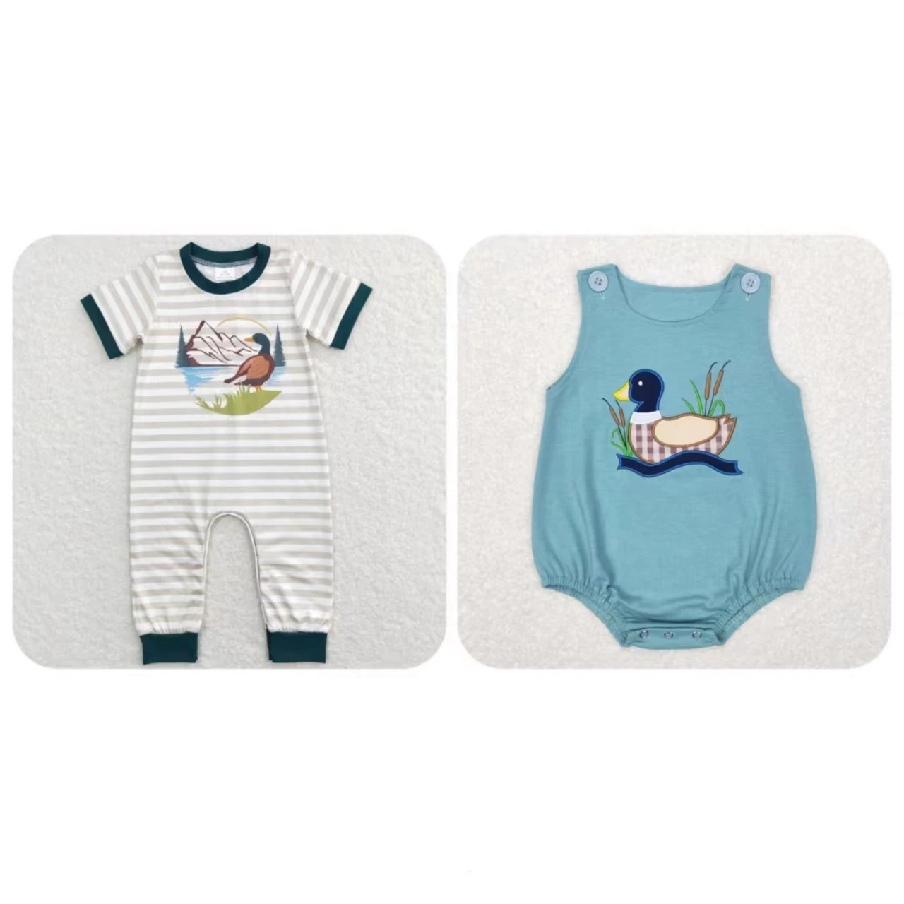 Wholesale Kids Children Duck Jumpsuit Toddler One-piece Romper Newborn Baby Boy Clothing