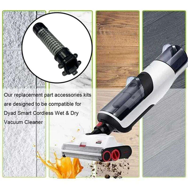 Аксессуары для шлангов из искусственной кожи для Roborock A10 Plus, беспроводной скруббер для пола, головка щетки, запасные части, сменные вакуумные шланги, ПРОДАЖА