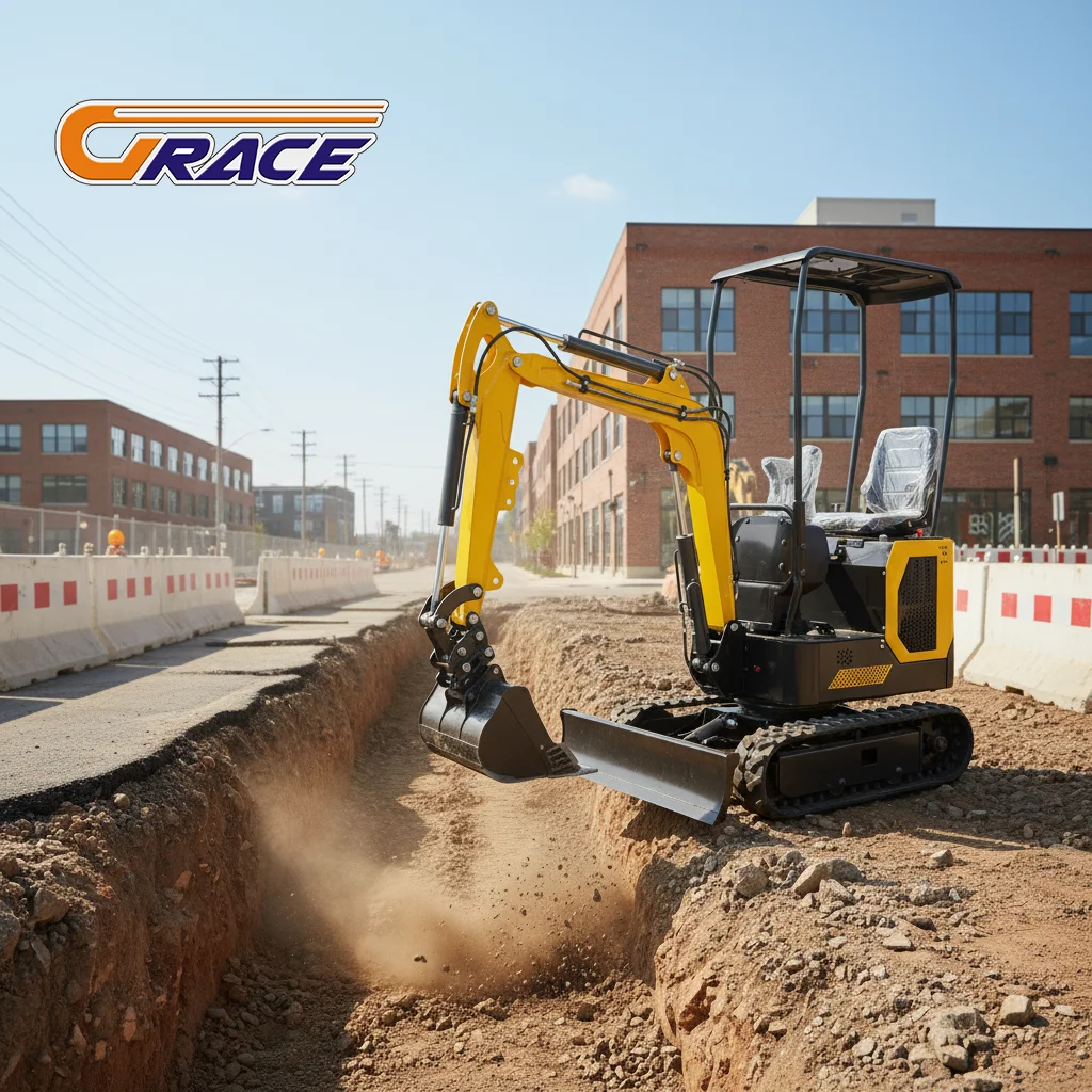 

4-тонный компактный гидравлический гусеничный экскаватор для дорожного строительства и горнодобывающей промышленности