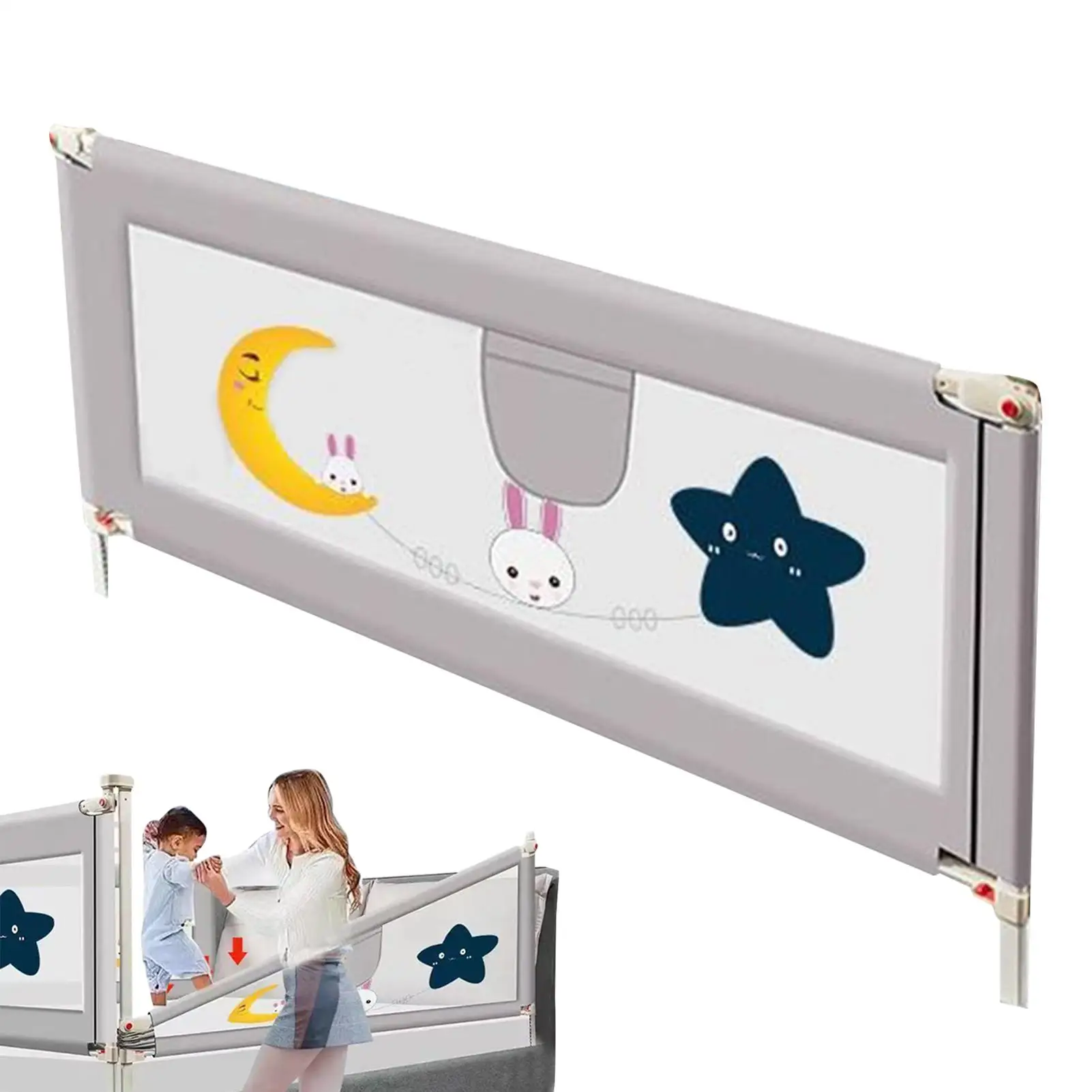 

Bed Rail For Toddler Baby's Safety Bed Rails Guard Height Adjustment Secure Sleeping Protection Safety Guardrail For Bedrooms