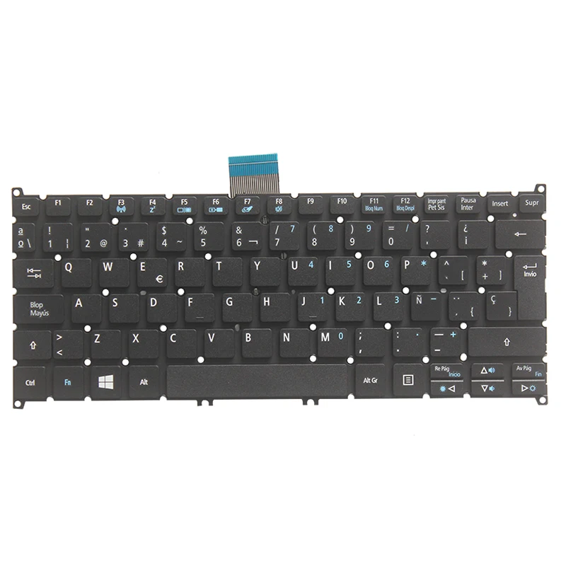 NEW Spanish Keyboard for Acer Aspire V5-122 V5-122P V5-132 132P V13 V3-371 E11 E3-112 E3-111 black SP Laptop keyboard