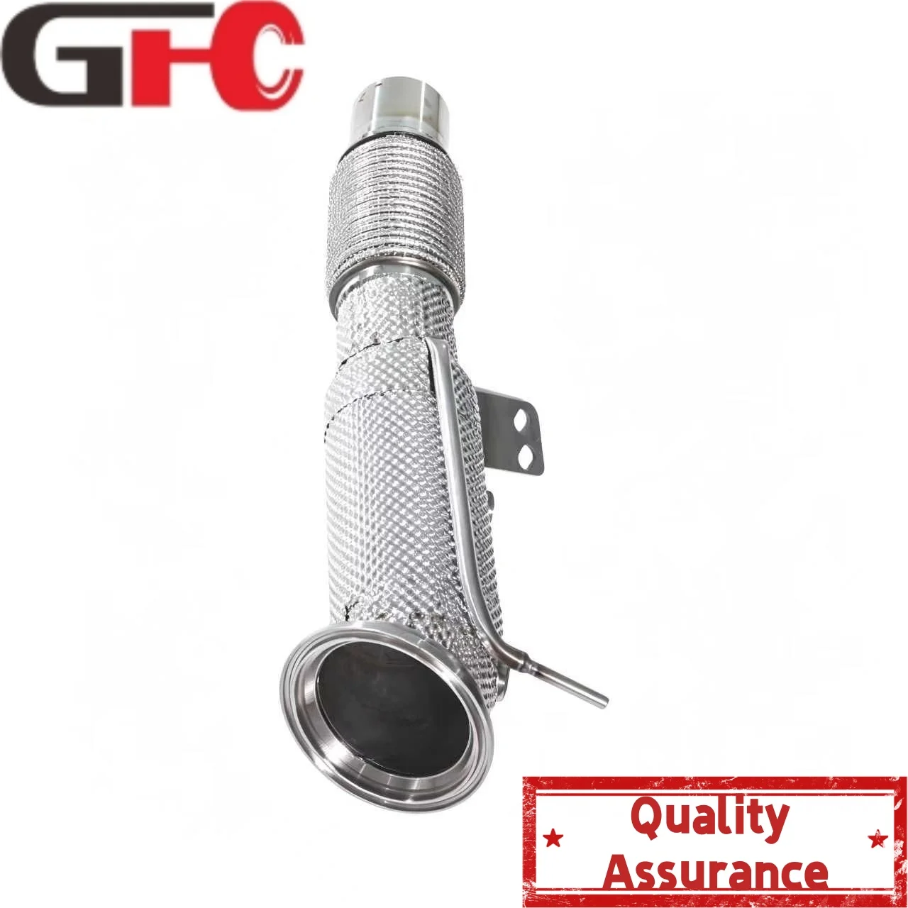

Exhaust Pipe Compatible with 2019 BMW 540i 3.0T G31 B58 Straight-Through Header Exhaust Pipe Muffler with Insulation Layer
