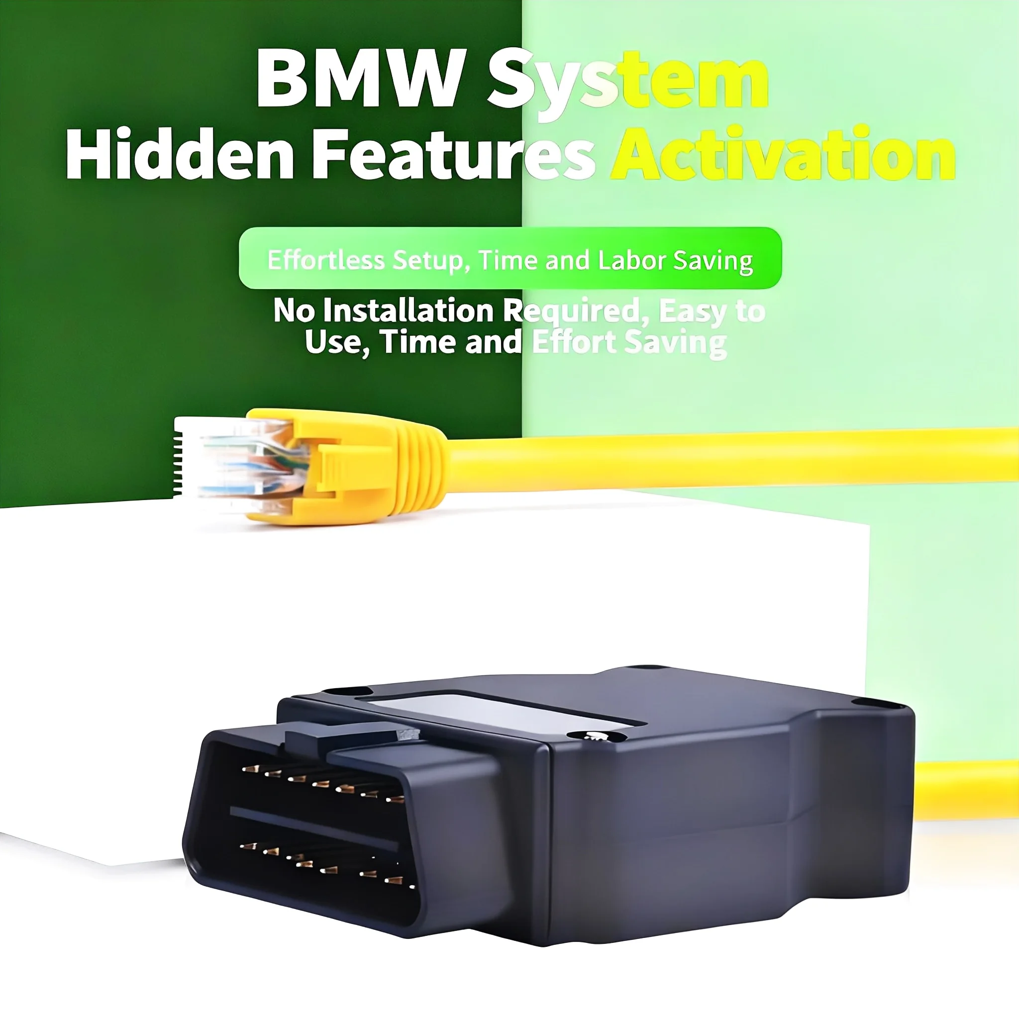 E-SYS ESYS ENET Date Cable For BMW F-Series ICOM Coding ENET Ethernet to OBD Interface Diagnostic Cable Auto Tool