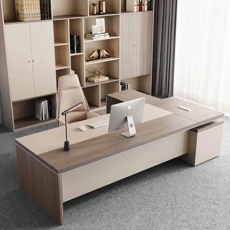 Drawer Study Office Desk Organizer Large Household Storage Gaming Office Desk Computer Laptop Home Table De Bureau Furniture