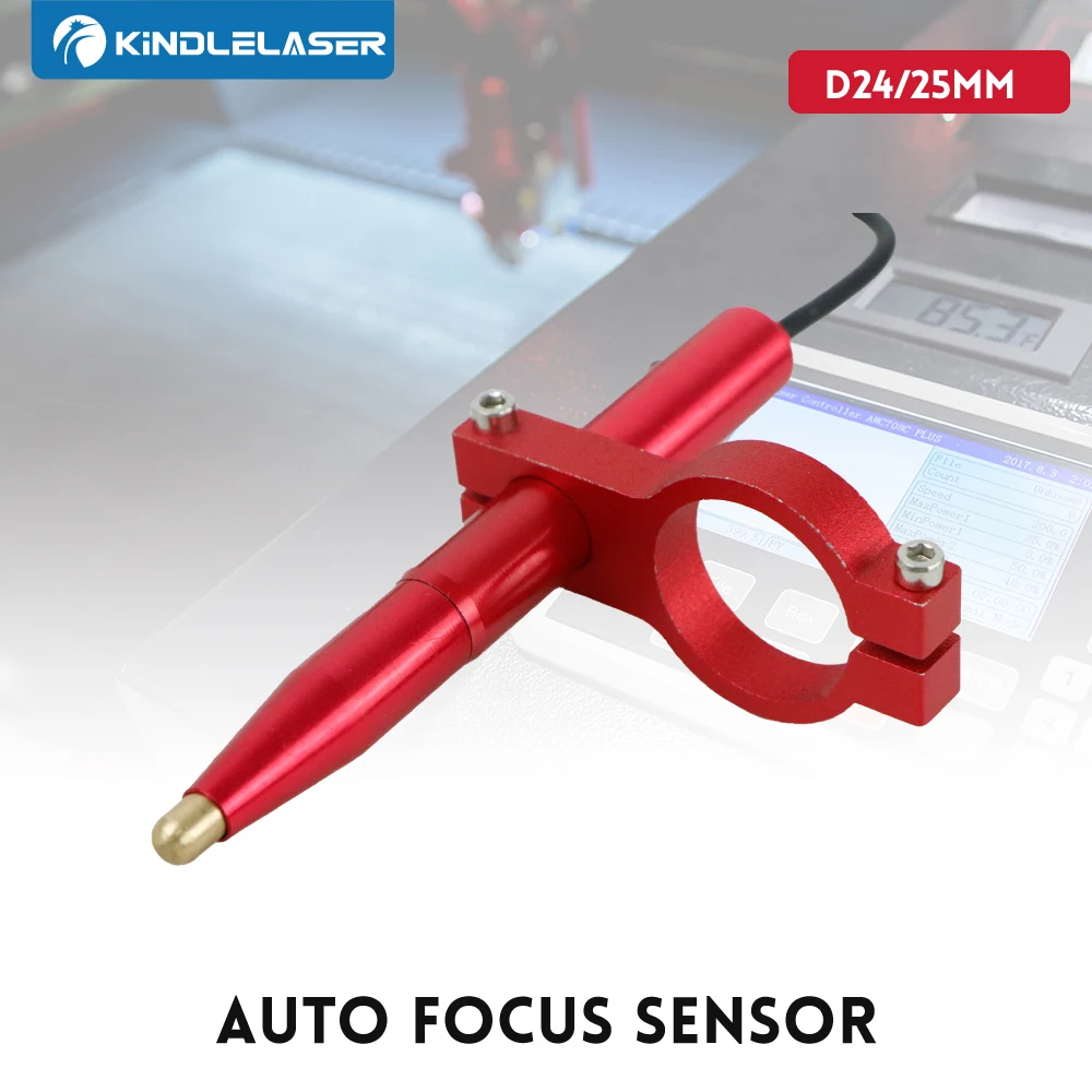 Kindlelaser مستشعر التركيز التلقائي Z-Axis لآلة قطع النقش بالليزر CO2 الأوتوماتيكية لأعلى ولأسفل