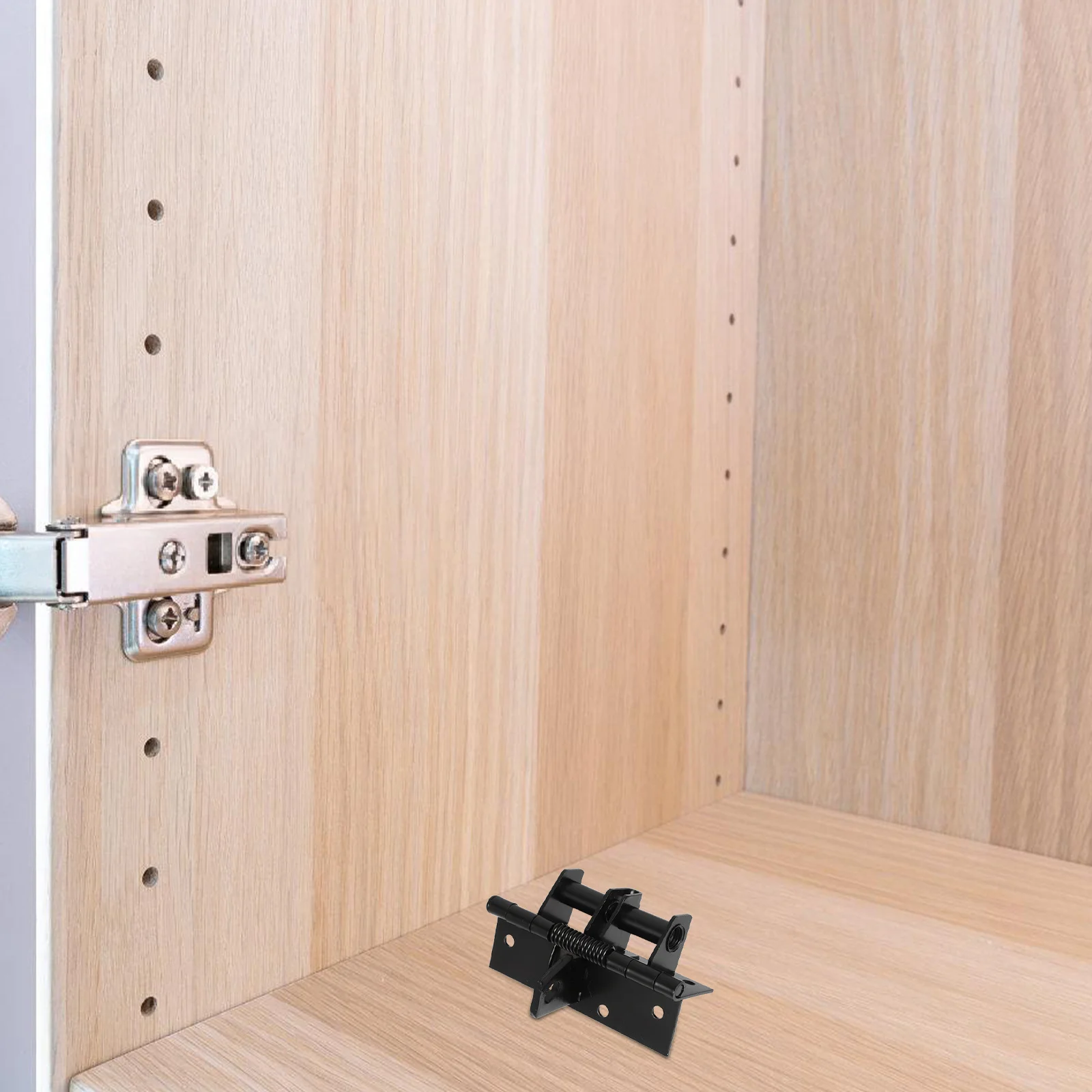 

1 Set Spring Loaded Self Closing Automatic Heavy Duty Exterior Steel Gate Soft Close For Doors Gates Wood Fence Garage Hardware