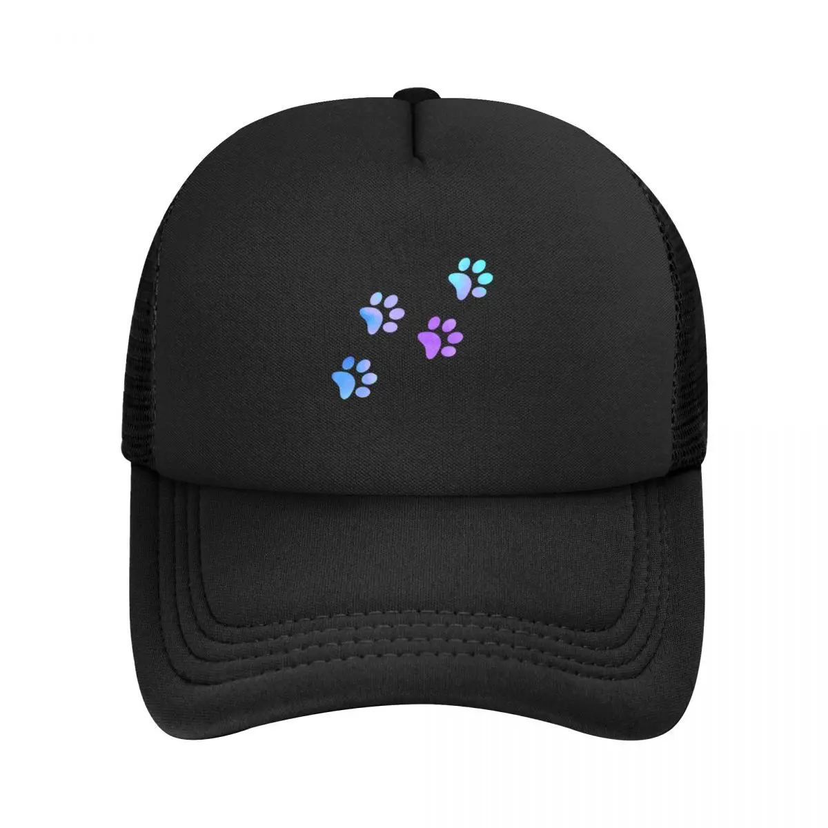 

Blue Purple Galaxy Paw Prints Baseball Cap Beach Golf Hat Gentleman Hat Designer Hat Woman Hats Men's