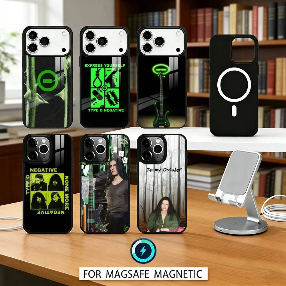 

Band T-Type O Negative Rock Phone Case For iPhone 17,16,15,14,13,12,Pro,Max For Magsafe Magnetic Wireless Charging