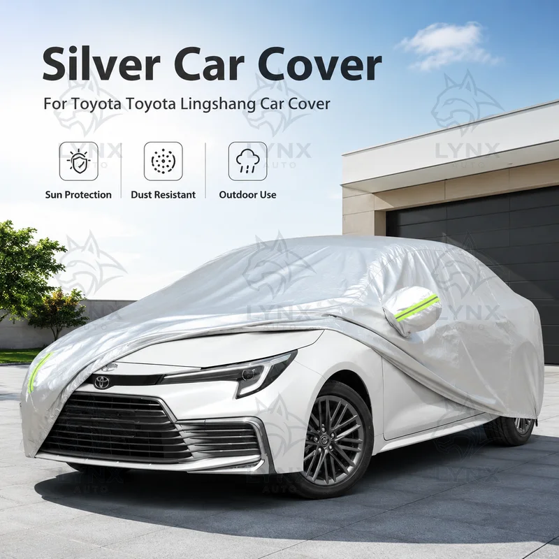 Чехол для автомобиля Toyota Lingshang: Полная защита экстерьера, от солнца, пыли, для использования на улице, всепогодный, защита от царапин