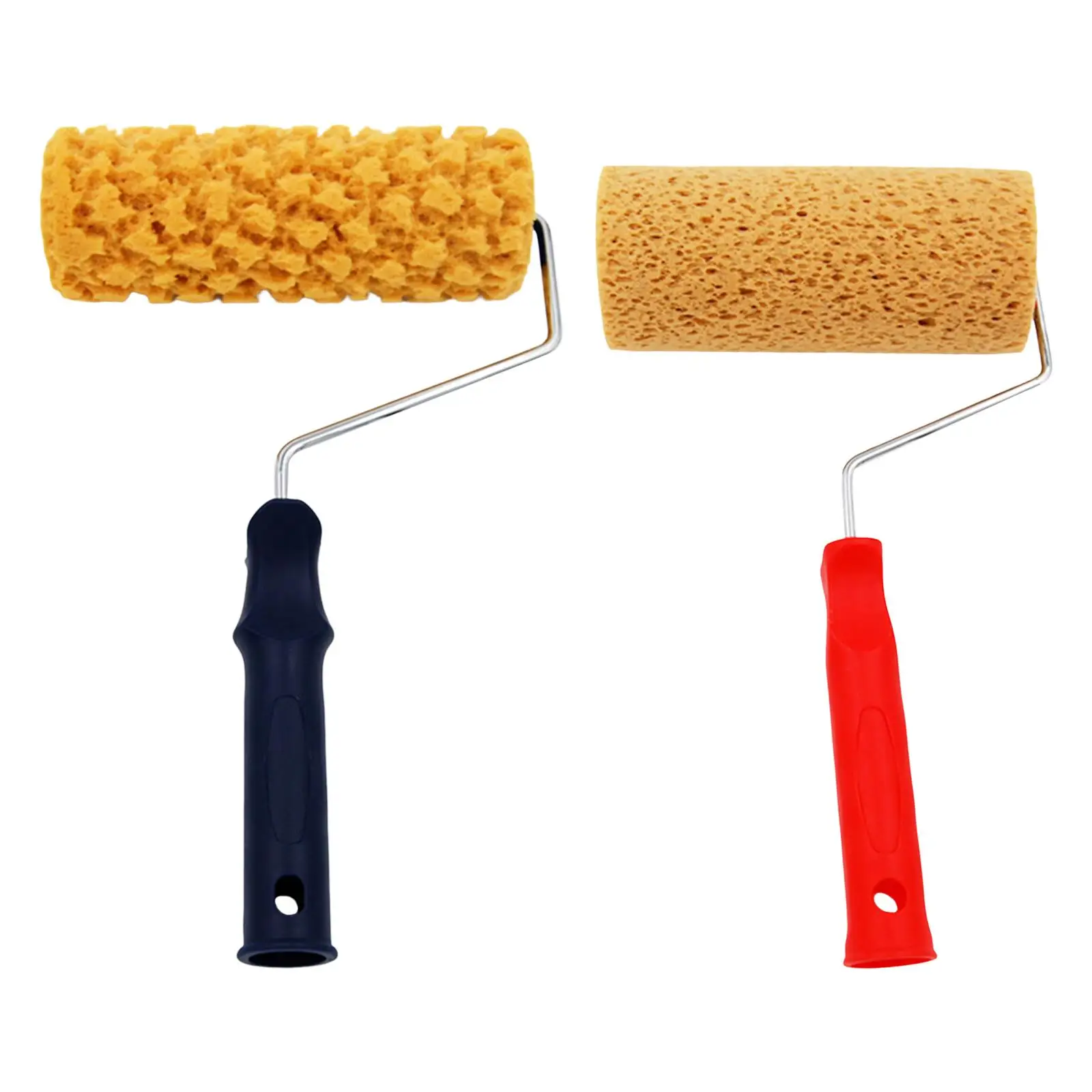 Sponge Paint Roller Art with Handle Decorated Supplies Wall Decor Painting for Wall Painting Ceiling Replacement Door Wallpaper