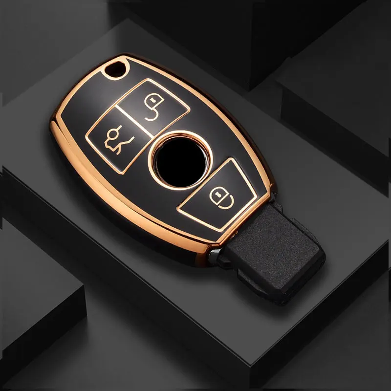 TPU Shell Fob Für Mercedes Benz W204 W463 W176 W251 W205 AMG EINE C E S G Klasse GLA CLA GLK GLC CLS Auto Remote Key Fall Abdeckung