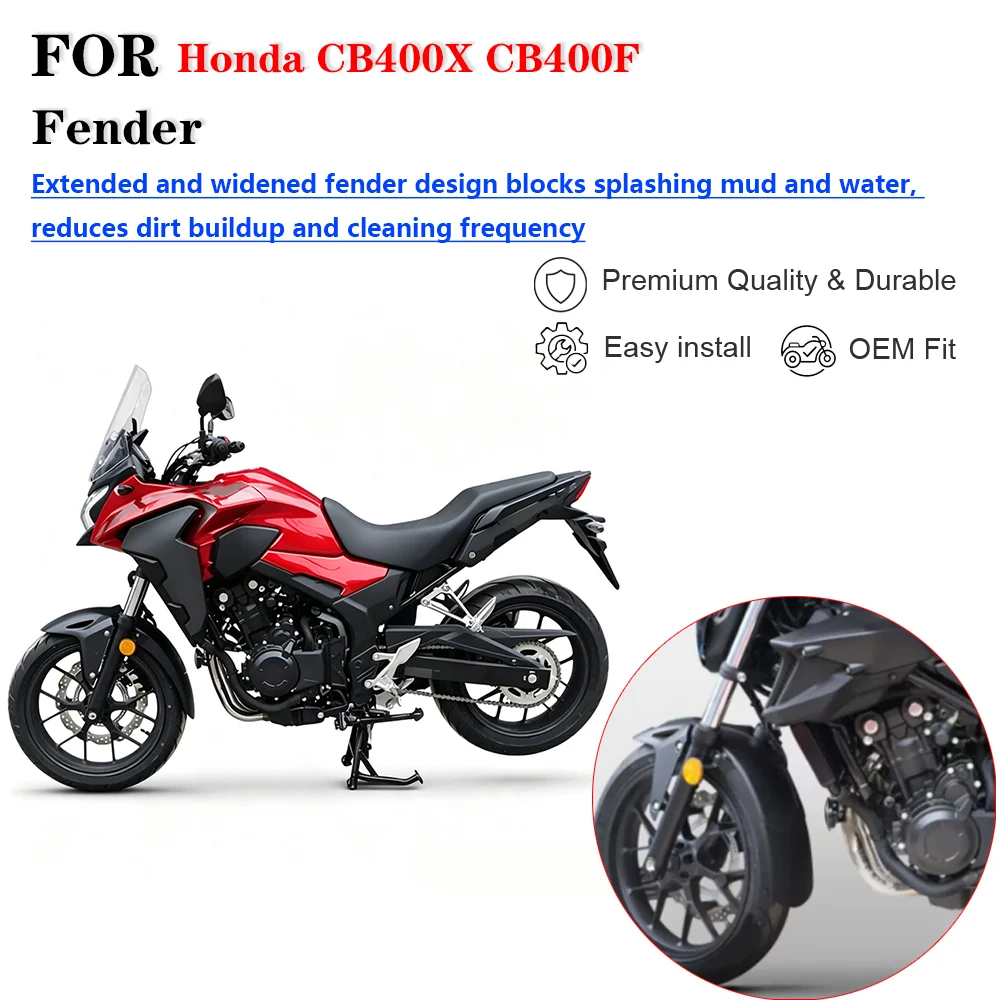 For Honda CB400X CB400F Motorcycle Extended Front And Rear Fender Splash Guard Modification Accessories