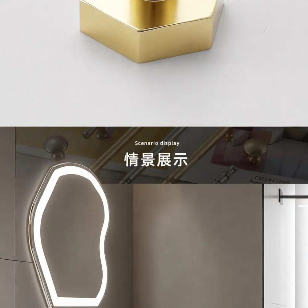Contemporary Round Cabinet Knobs Gold Silver Handle For Furniture Dresser Drawer Kitchen Wardrobe Door Pulls