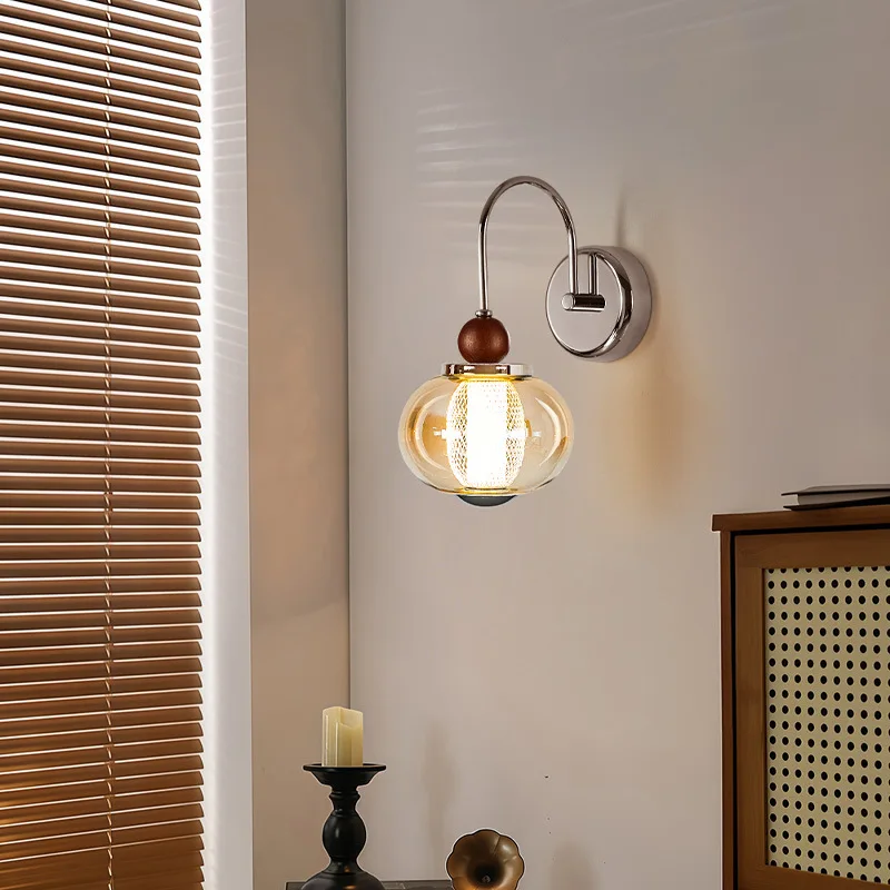 

French Vintage Retro Iron Glass Pendant Lights LED Indoor Aisle Corridor Hallway Stairs Bedroom Dining Room Lighting Fixtures