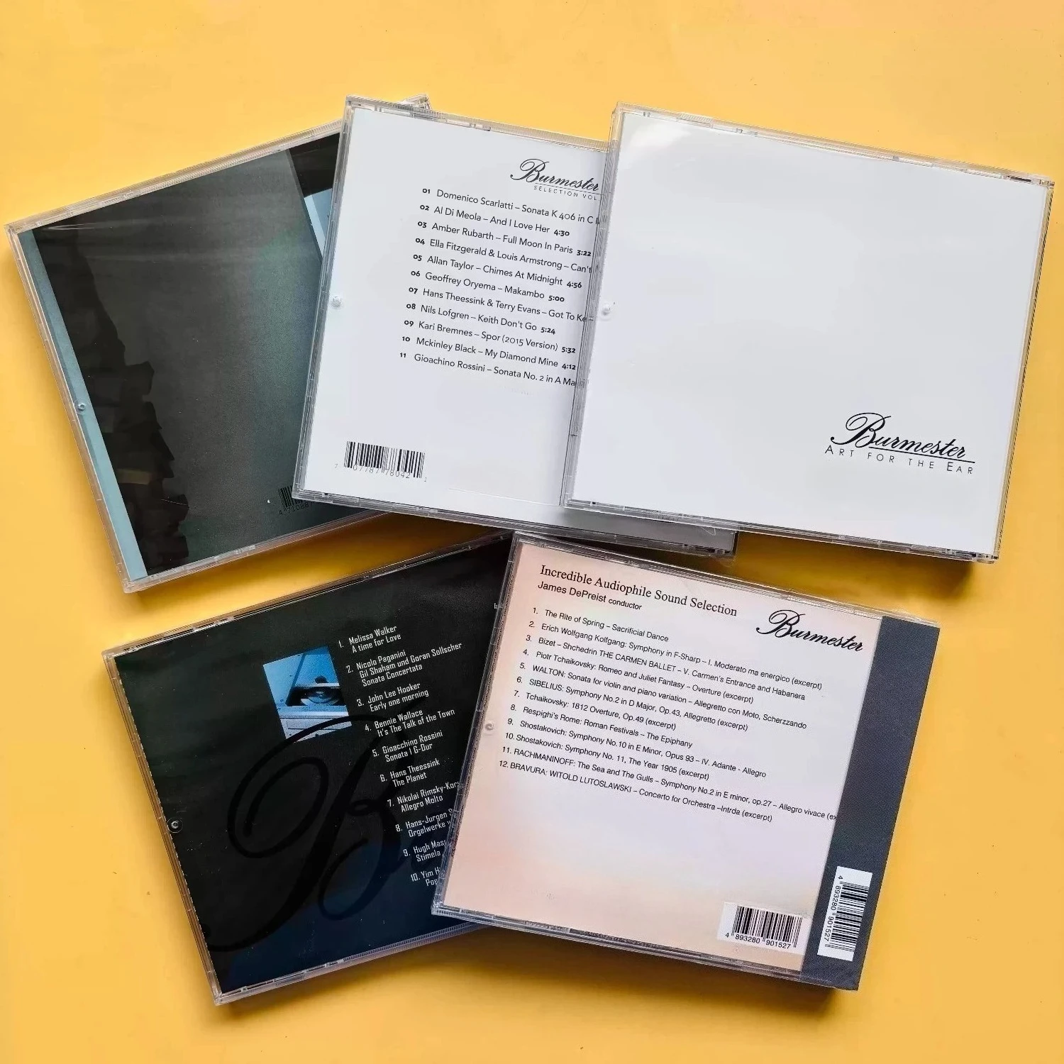 Audiophile-Grade High-Fidelity Test Music CD, Premium Audio Equipment Themed Series Cover, Tracks for Resolution