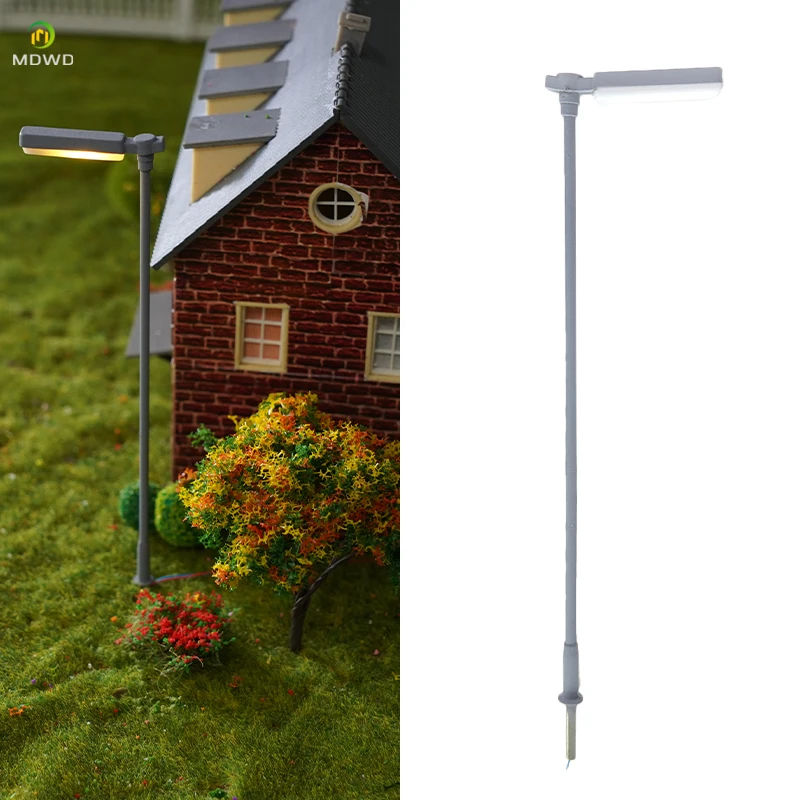 

10 шт., 3 В, модель железнодорожных фонарей, уличный фонарь, макет железнодорожного вокзала, масштаб HO N, макет диорамы