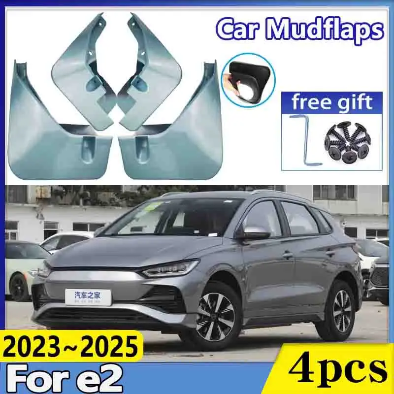 

Car Wheel Fender for BYD e2 2023 2024 2025 Front Rear Mudflaps Baking Paint Mud Flaps Guards Protect Mudguards Auto Accessories