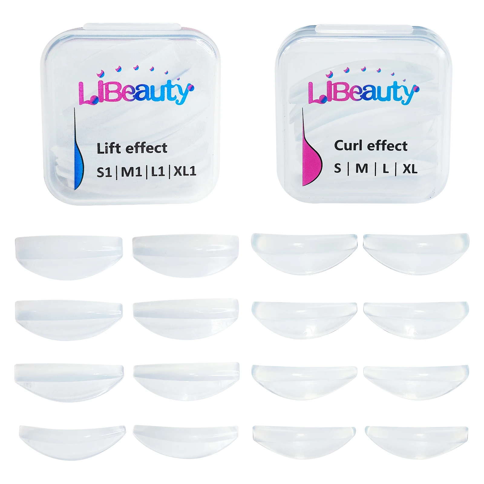 Libeauty 16 Stück L/C Curl Silikon Wimpern Dauerwelle Lash Lift Pad Heben 3D Wimpern Wimpern Lift Verlängerung Curler Applikator Werkzeug