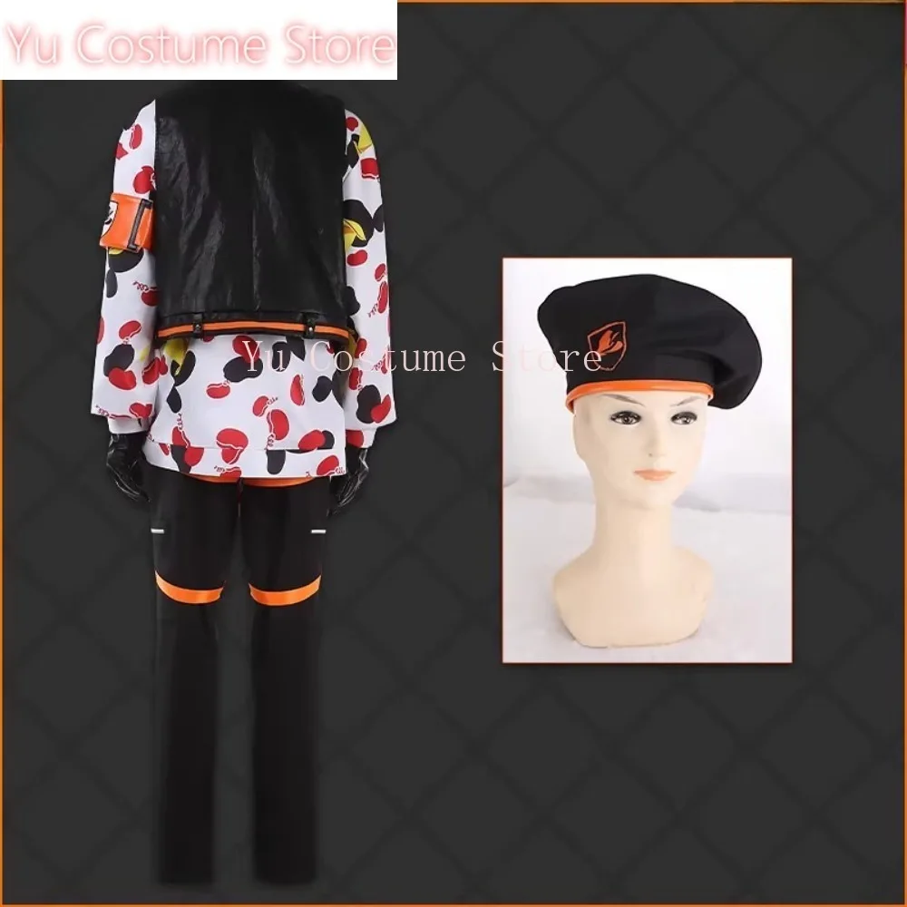 

Yu Costume Store Twisted Wonderland Floyd Leech Role Playing Camouflage Uniform Game Uniform Men's Halloween Set