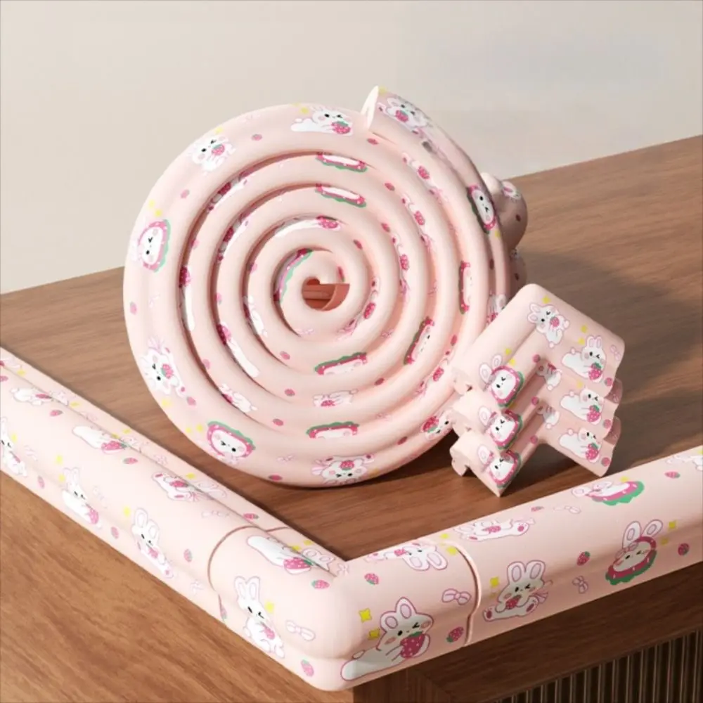 

5 шт., защита края стола с мультяшным узором, угловая самоклеящаяся мягкая подушка для предотвращения столкновений, безопасный утолщенный пенопластовый бампер, прикроватная тумбочка