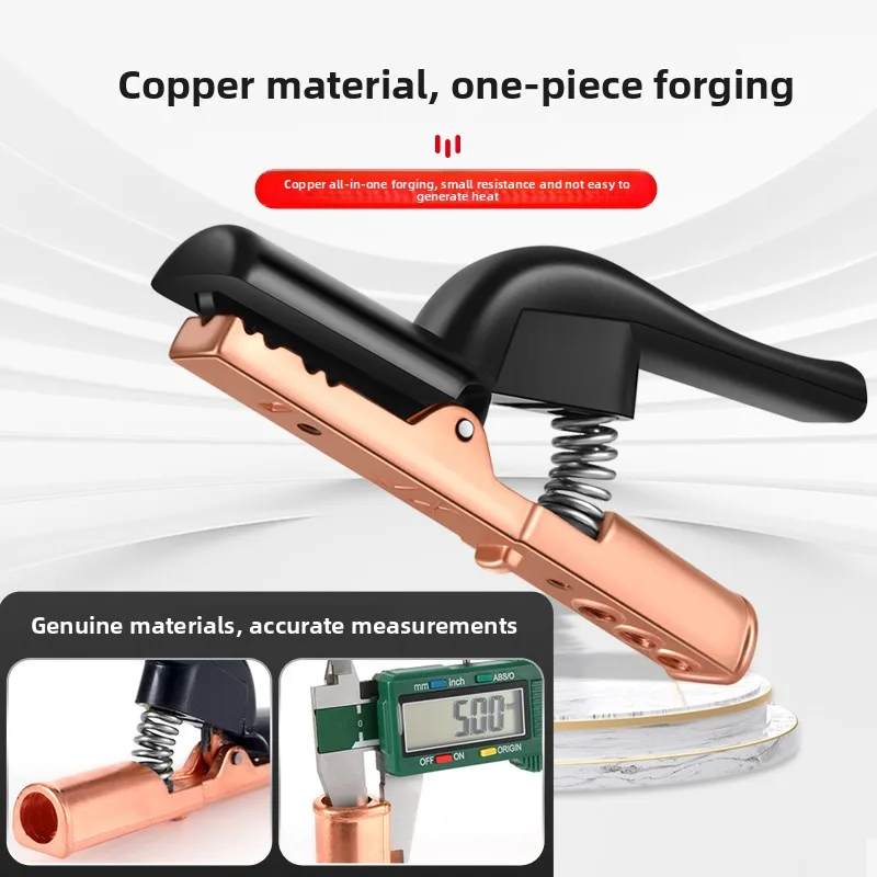 Household Mini Welding Clamp Anti Heat Welding Electrode Holder Heavy Duty Electric Welding Gun Welder Tool Accessories