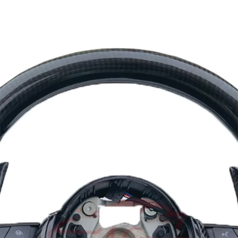 BMW F30 F10 F31 F20 E90에 적합한 카본 파이버 및 스포츠 스티어링 자동차 액세서리//M 로고 조립 스티어링 휠