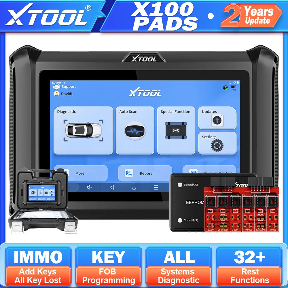 أفضل أداة لبرمجة المفاتيح في السيارات: XTOOL X100 PAD لحل مشكلة فقدان المفاتيح بالكامل