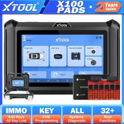 XTOOL X100 PAD X100 PADS Auto IMMO Programmatore Chiave Strumento Diagnostico OBD2 Tutte Le Chiave Perdita Aggiornamento di X100PAD X100PAD2 Con EEPROM