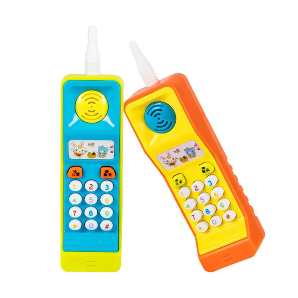 

Small Different Functions Telephone Toy with 5 Songs Multifunctional Boys Girls Mobile Phone Toy Talking Training