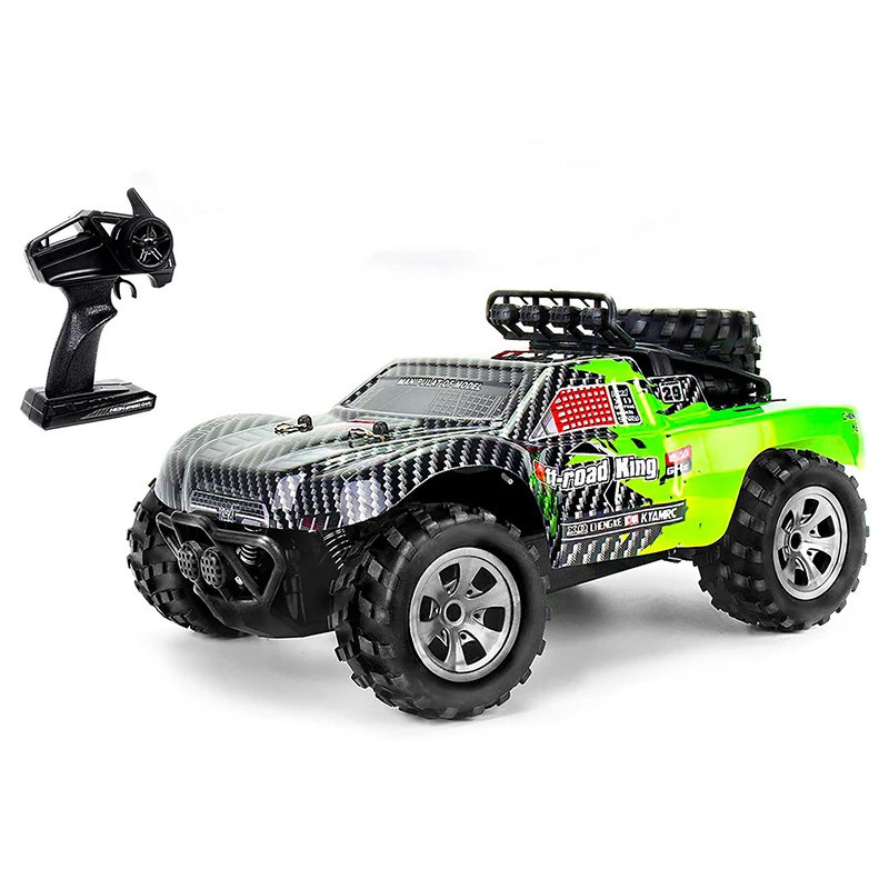 RC Car 1:18 High Speed Remote Control Car 2.4GHz Racing 4WD Toy Off Road Truck Rechargeable Battery for Boys Kids and Adults Toy