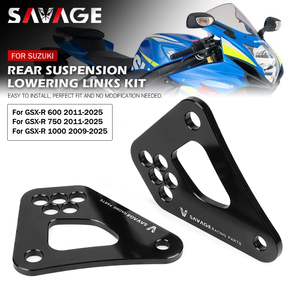 Lowering Links Kit For SUZUKI GSX-R 600 750 2011-2025 GSXR 1000 L1 L9 M5 Motorcycle Rear Cushion Drop Lever Suspension Linkage
