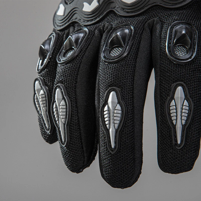 Guantes de motocicleta transpirables con pantalla táctil de dedo completo guantes de protección para deportes al aire libre accesorios de conducción de carreras impermeables